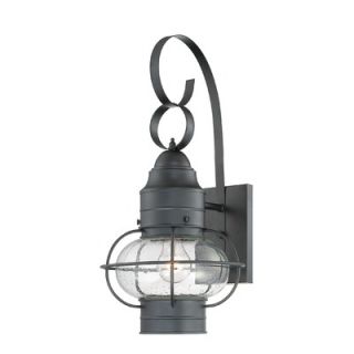 Quoizel Cooper 21 One Light Outdoor Wall Lantern in Mystic Black