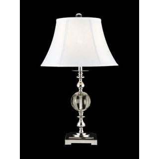 Dale Tiffany 25 One Light Crystal Table Lamp in Polished Chrome