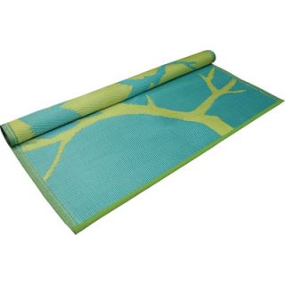 Koko Company Yellow/Turquoise Birds Floormat