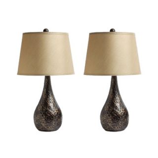 Welton Charlie Lamps in Hammered Bronze (Set of 2)   ALP103 2PCE