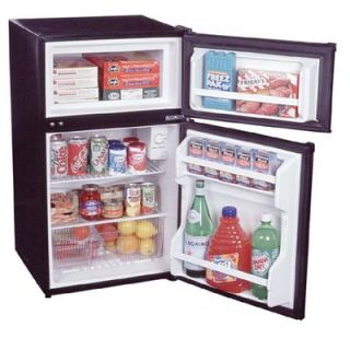 Summit Appliance Refrigerator Freezer with Crisper Cover Glass Type in