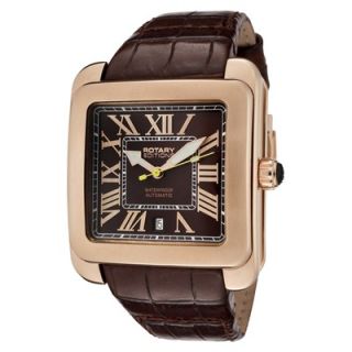 Mens Editions Automatic Brown Leather Watch   702C