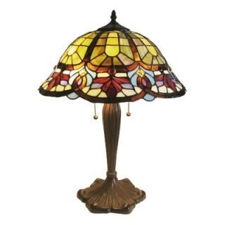 Chloe Lighting Tiffany Style Victorian Table Lamp with Fourteen