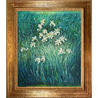  Irises Canvas Art by Claude Monet Impressionism   35 X 31