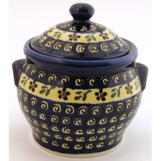 Polish Pottery 37 oz Medium Jar   Pattern 175A   1098 175A