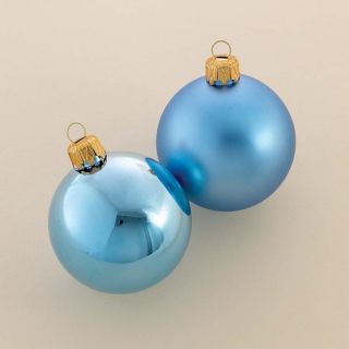 Shatterproof Light Blue Ball Ornament (Set of 40)