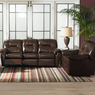  Furniture Summerlin Leather Reclining Sofa and Chair Set   214 39