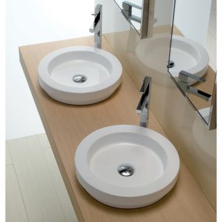 Area Boutique Logic 43 Ceramic Bathroom Sink in White