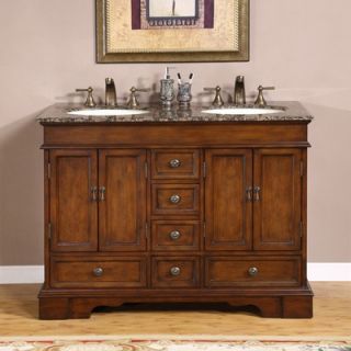  48 Bradford Bathroom Vanity Double Sink Cabinet   HYP 0715 UIC 48