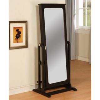 Powell Cheval Jewelry Armoire in Antique Black