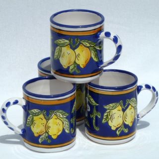  Souk Ceramique Citronique Design Coffee Mugs (Set of Four)   CQ 53