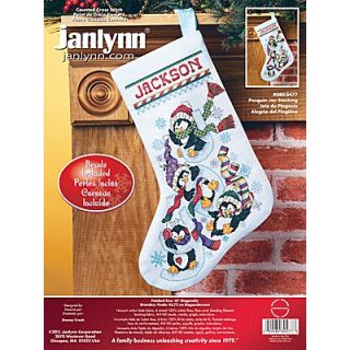 Janlynn Penguin Joy Stocking Counted Cross Stitch   080 0477