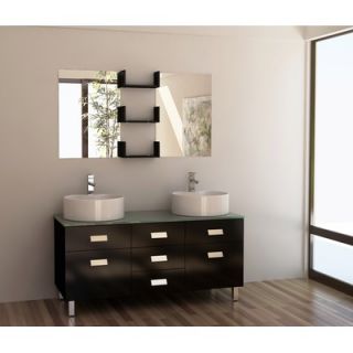 Design Element Wellington 55 Double Sink Vanity Set