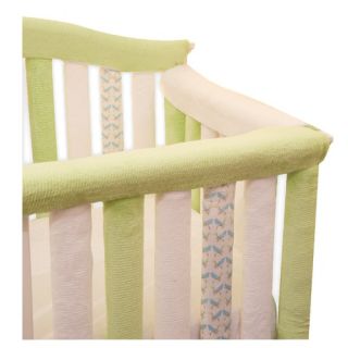 Teething Guard in White and Green   52 x 6