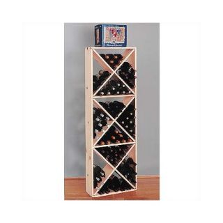 Country Pine Solid 132 Bottle Wine Rack