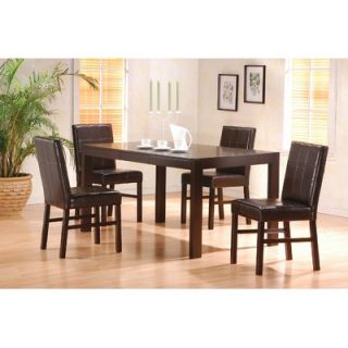 Wildon Home ® Exeter 5 Piece Dining Set in Cappuccino Finish