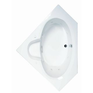 Reliance Whirlpools Basics 59 x 59 Seated Corner Whirlpool Bath Tub