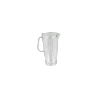 64 Oz. Hammered Plastic Pitcher with Lid in Clear