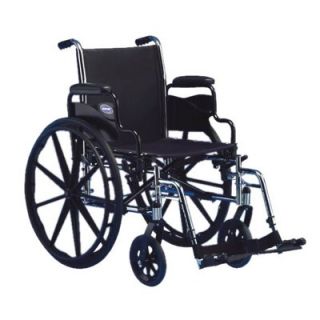 Invacare Flip Back Height Wheelchair Fixed Full Arms   TRSX50FBF