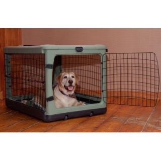 Pet Gear Deluxe Steel Dog Crate in Sage