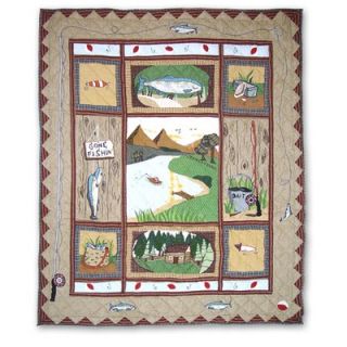 Patch Magic Gone Fishing Throw Quilt