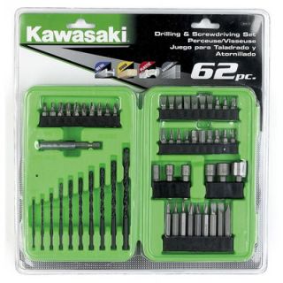 Kawasaki 62 Piece Drilling and Screw Driving Set