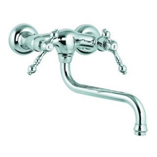  Faucet with Compression Valves and Double Blade Handle   69 020