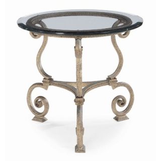 Bernhardt Solano Lamp Table in Aged Bronze Paint