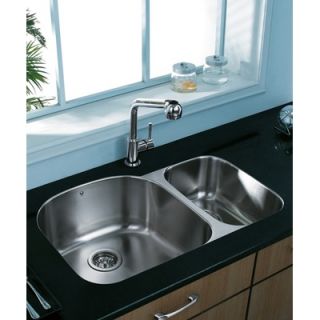Vigo 70/30 Right Double Bowl Stainless Steel Undermount Kitchen Sink
