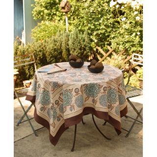 Couleur Nature Dahlia Blue Tablecloth