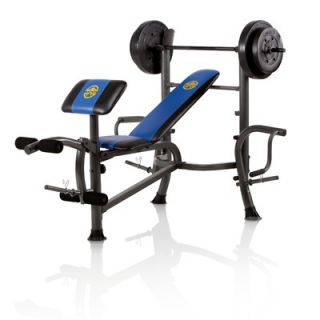 Marcy Bench with 80 lb Weight Set  