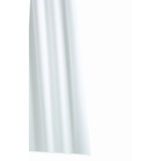 Croydex Plain White Fabric Shower Curtain   AF159022YW