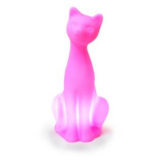 Siamese Cat Pet Lamp in Hot Pink