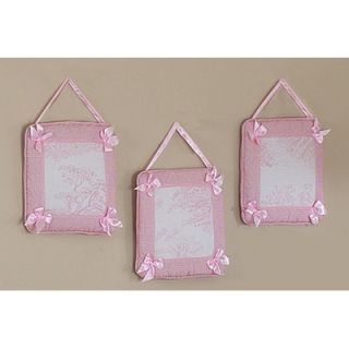 Sweet Jojo Designs Pink French Toile Wall Hangings   Wall PinkToile