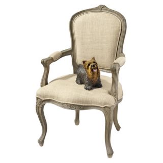 The Carlisle Louis XV Open Twill Arm Chair