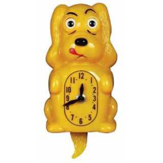 Animated Clocks Pooch Clocker Spaniel Yellow Wall Clock   93
