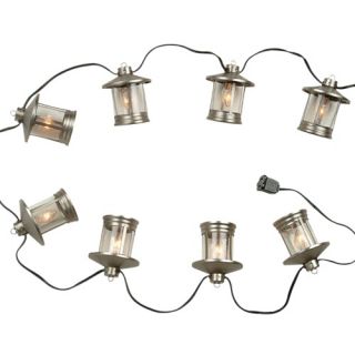Outdoor String Lantern in Brushed Steel