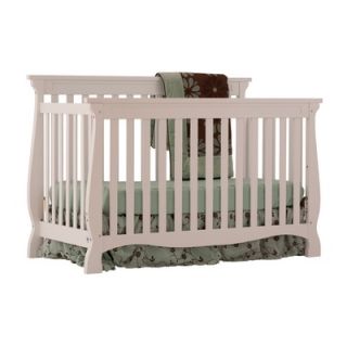  Carrara 4 in 1 Fixed Side Convertible Crib in White   04587 101