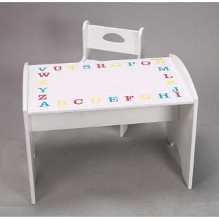 Gift Mark ABC Study Kids 2 Piece Table and Chair Set