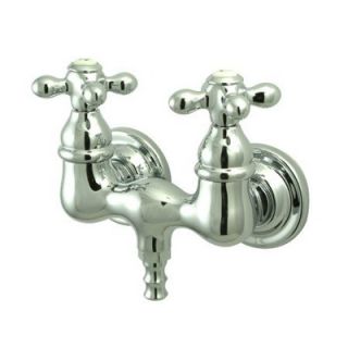 Elements of Design Vintage Double Handle Wall Mount Clawfoot Tub