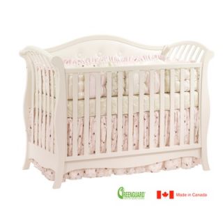  Carrara 4 in 1 Fixed Side Convertible Crib in Cherry   04587 104