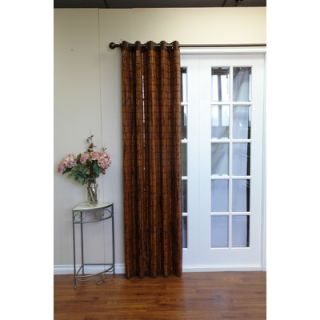  Outdoor Solid Grommet Top Curtain Panel in Chocolate   70315 109 503