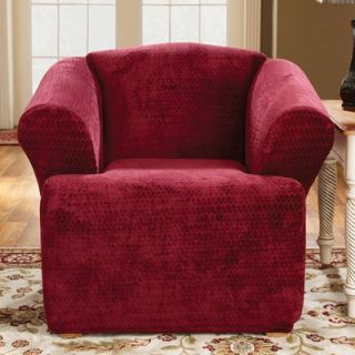 Sure Fit Stretch Royal Diamond T Cushion Chair Slipcover