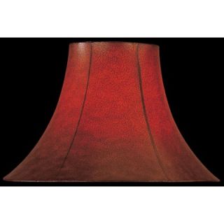 Lite Source Parchment Bell Lamp Shade in Burgundy   CH109 11