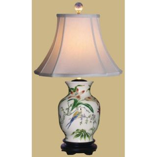 Oriental Furniture 24 Porcelain Tulip Vase Lamp   LMP LPDBFB108B