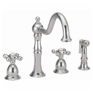 Peerless Faucets Single Handle Centerset Kitchen Faucet with Spray