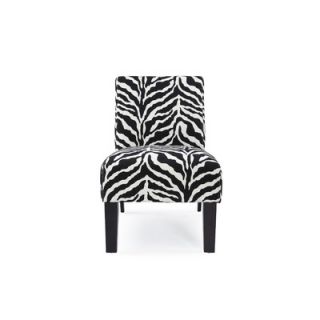 DHI Deco Zebra Fabric Slipper Chair   AC DE ZB