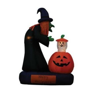 BZB Goods 6 Halloween Inflatable Animated Witch
