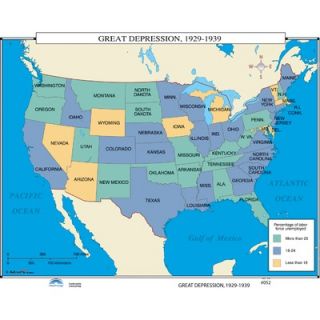 Universal Map U.S. History Wall Maps   Great Depression