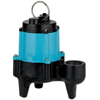 10SN CIM, 1/2 HP, 115 V, Manual Sewage Pump with 3 Discharge